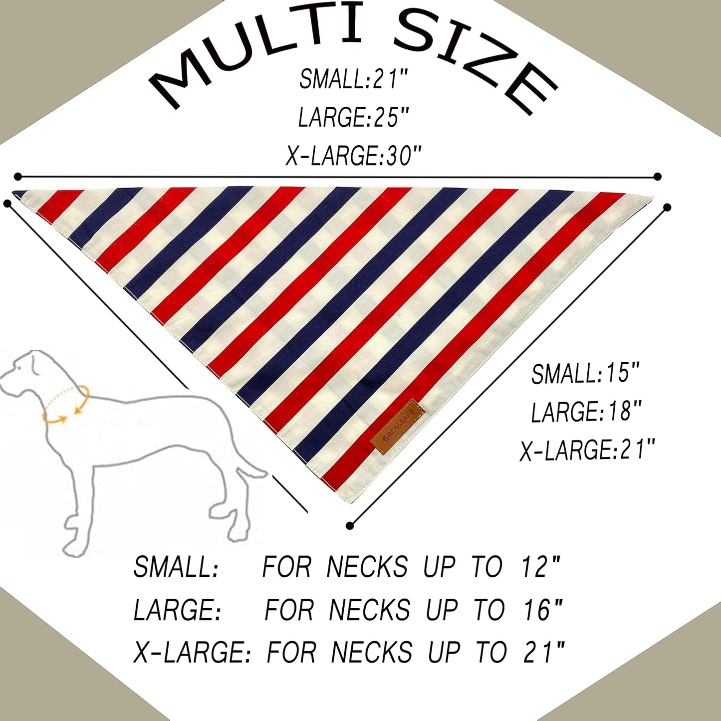 4Th of July Dog Bandanas 2 Pack, Reversible American Flag Pet Scarf for Boy and Girl, Premium Durable Fabric, Patriotic Bandana for Small and Medium Dogs (Small)